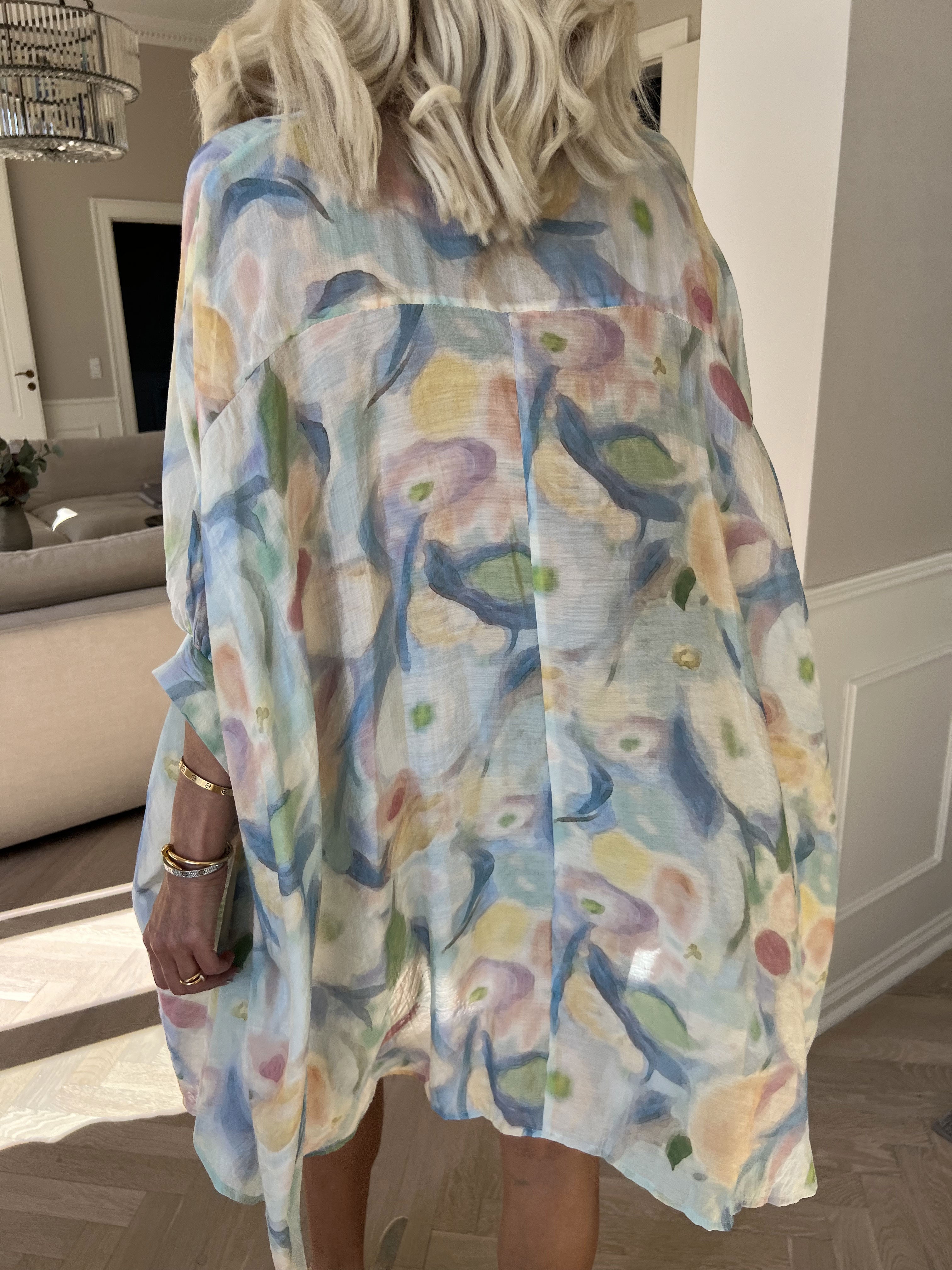 Almine - Mångfärgad tunika i lös passform